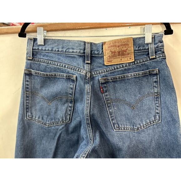 Vintage Levis 560 Womens Sz 8 MIS M Mom Jeans Loose Fit Straight Leg High Rise‎ - Picture 11 of 15